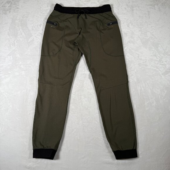 BYLT Premium Jogger Men Size XL Olive Green Drawstring Elastic Waist Pockets - Picture 1 of 11